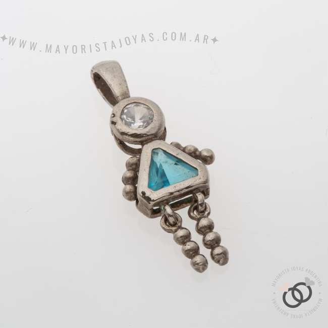 DIJE PLATA Y CUBIC (PDC140)