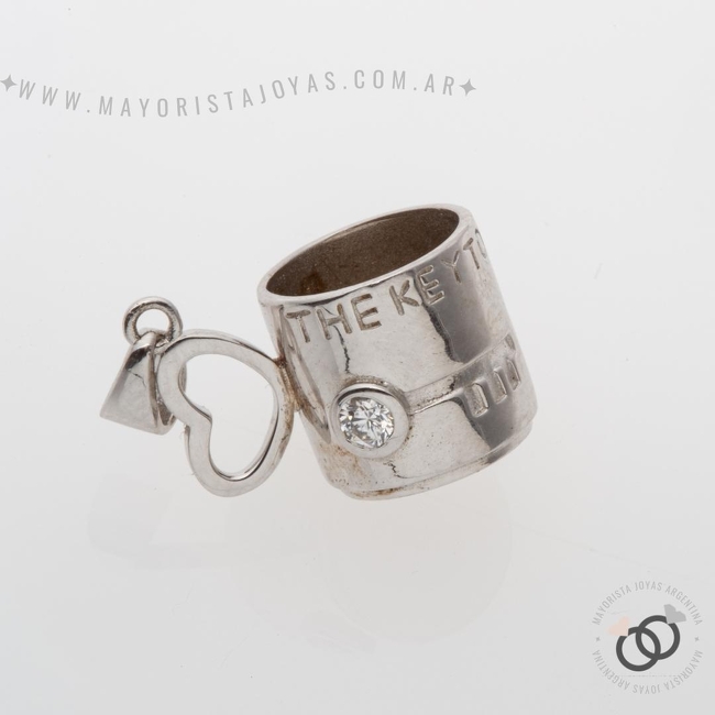 DIJE PLATA Y CUBIC (PDC137)