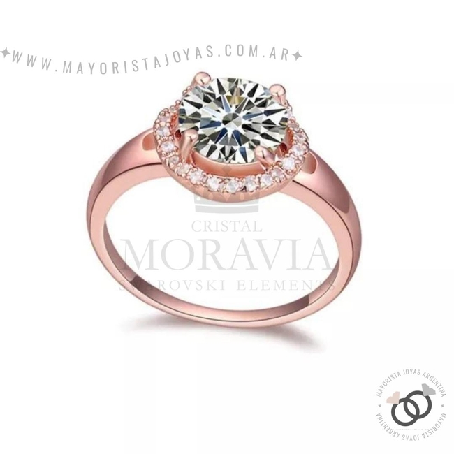 ANILLO CON  CRISTAL (MAN0057)