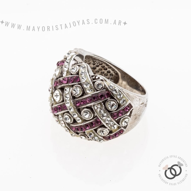 ANILLO PLATA Y CRISTAL (PAC272)