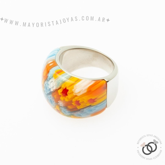 ANILLO ACERO MURANO (AAP034)