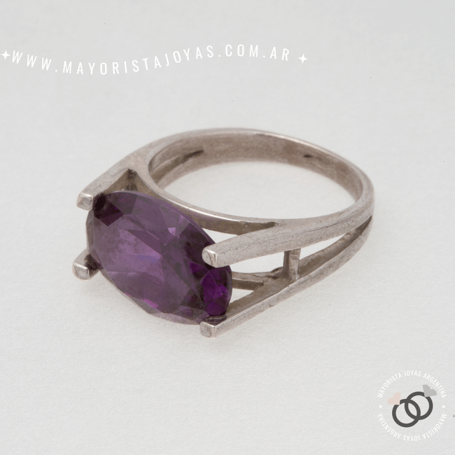 ANILLO PLATA Y CUBIC (PAC119)