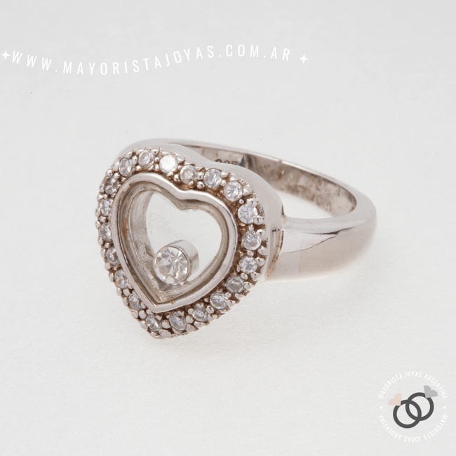 ANILLO PLATA Y CUBIC (PAC117)