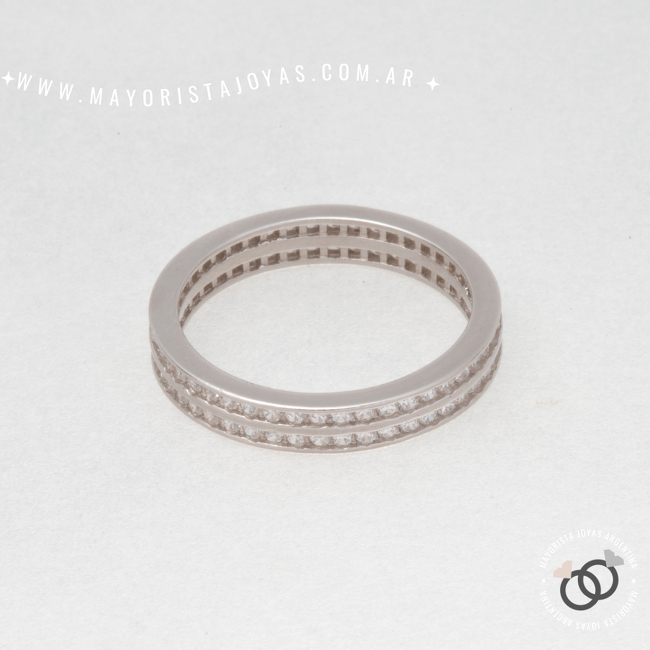 ANILLO PLATA Y CUBIC (PAC0082)