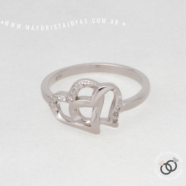 ANILLO PLATA Y CUBIC (PAC0070)