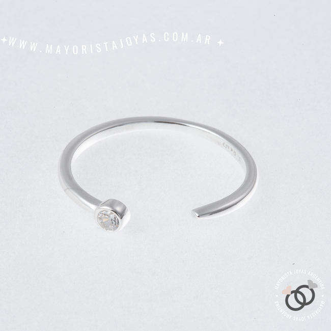ANILLO PLATA Y CUBIC (PAC0093)