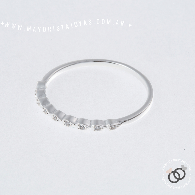 ANILLO PLATA Y CUBIC (PAC0040)