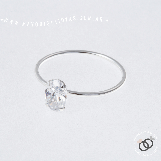 ANILLO PLATA Y CUBIC (PAC109)