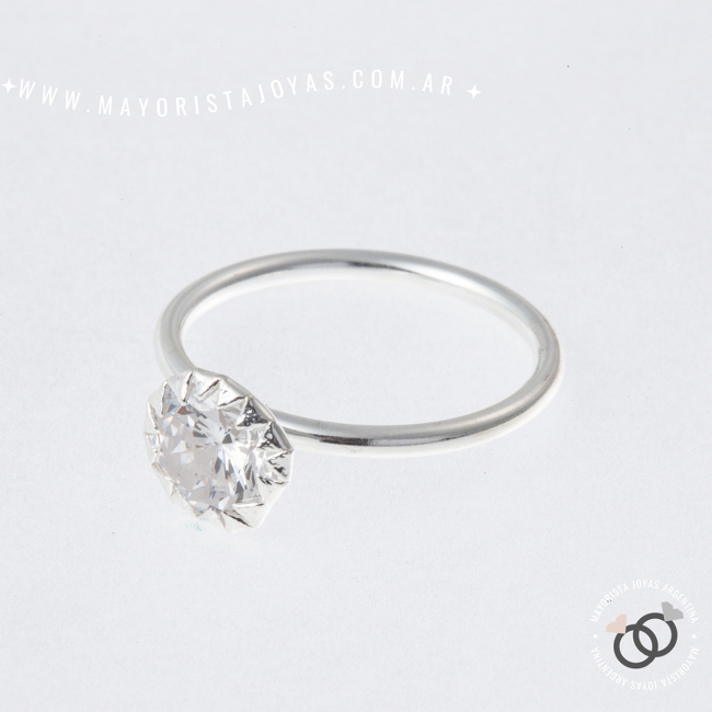 ANILLO PLATA Y CUBIC (PAC105)