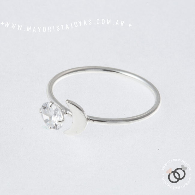 ANILLO PLATA Y CUBIC (PAC099)