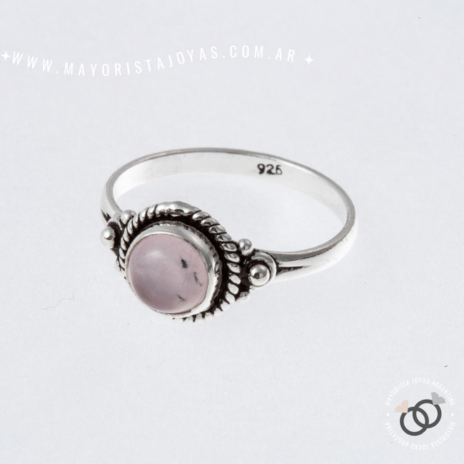 ANILLO PLATA Y PIEDRA (PAP155)