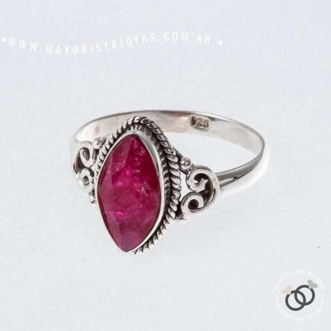 ANILLO PLATA Y PIEDRA (PAP192)