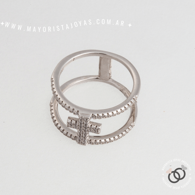 ANILLO PLATA CON CUBIC (PAC145)