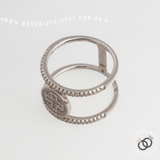 ANILLO PLATA CON CUBIC (PAC146)