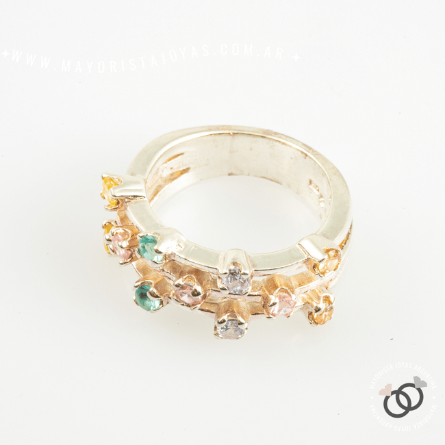 ANILLO PLATA CON CUBIC (PAC158)