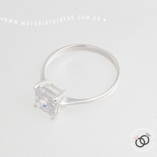 ANILLO PLATA CON CUBIC (PAC140)