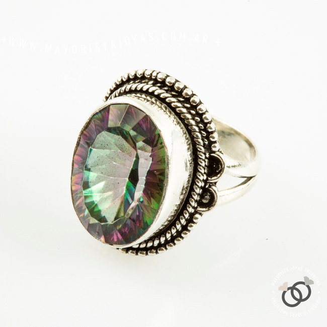 ANILLO PLATA Y PIEDRA (PAP218)