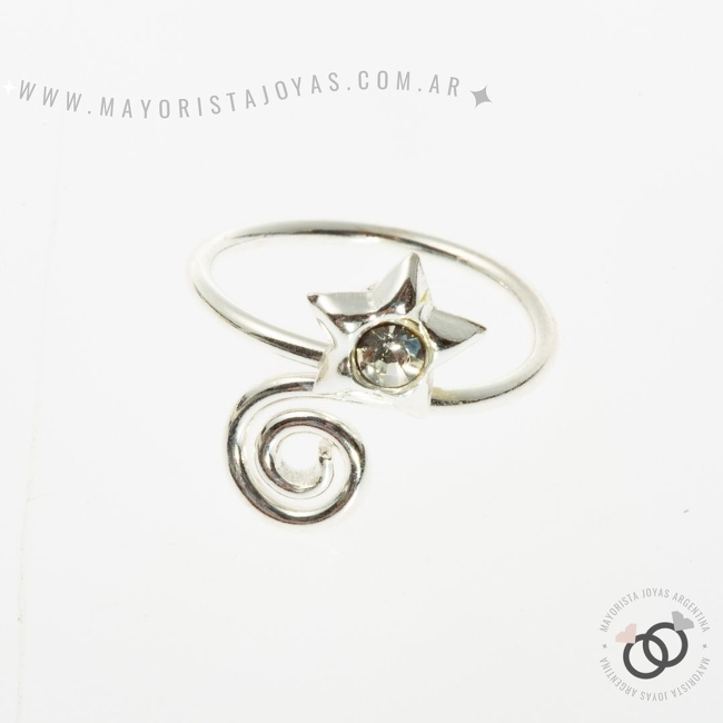 ANILLO  PLATA Y  CUBIC (PAC0240)