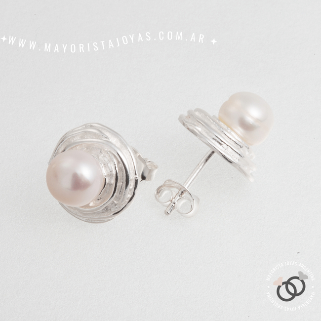 AROS PLATA Y PERLA (PPN0149)