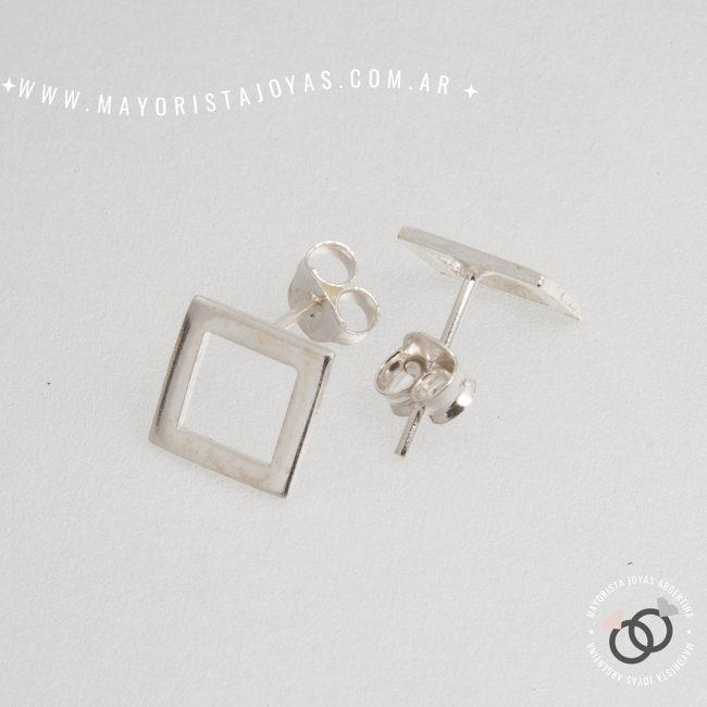 AROS PLATA CUADRADO CALADO (PPF0078)