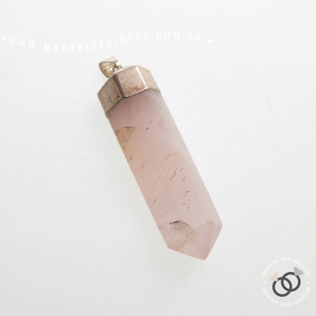 DIJE (BD018) CUARZO ROSA