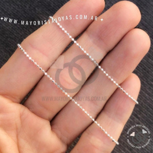 CADENA PLATA DIAMANTADA 50 CM (PCI0005)