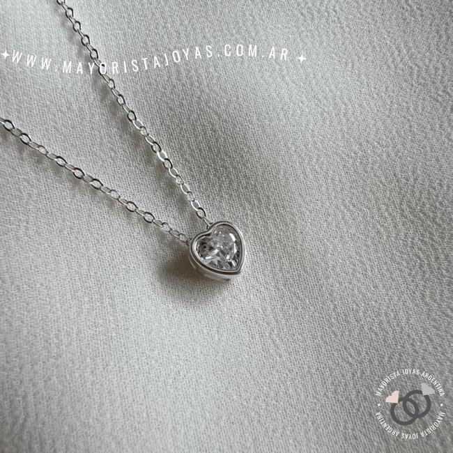 COLLAR PLATA 925 Y CUBIC  (PCC070)