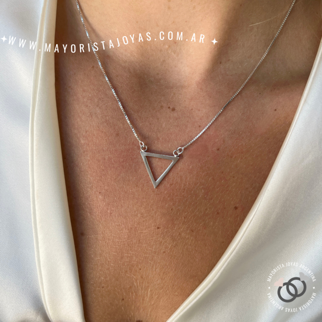 COLLAR PLATA LISA (PCL065)