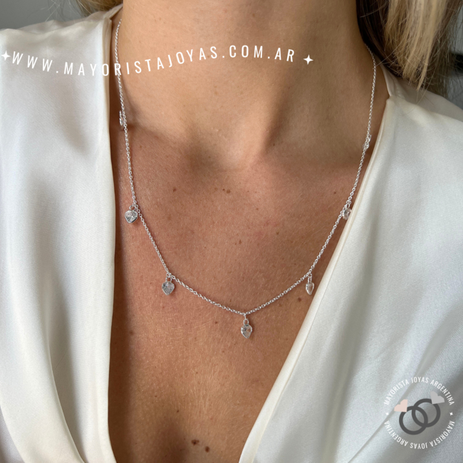 COLLAR PLATA Y CRISTAL (PCC046)