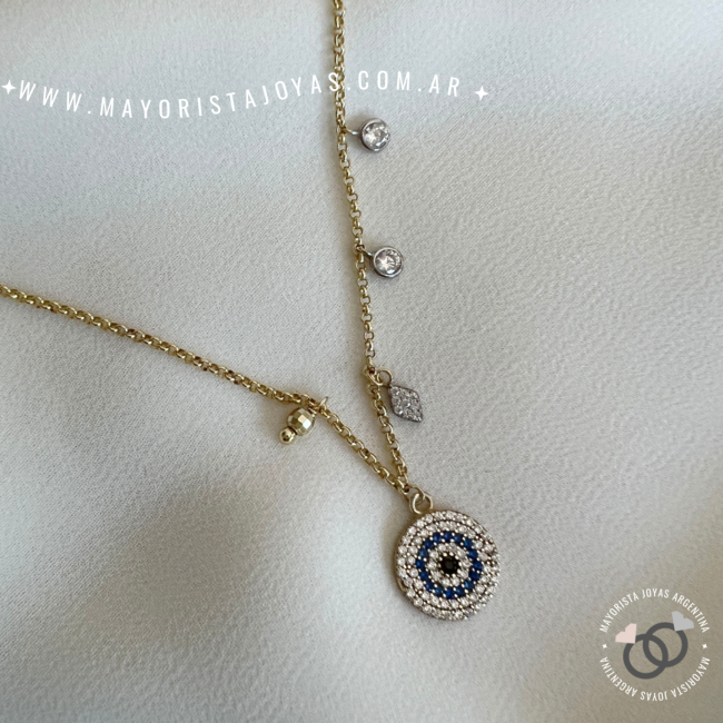 COLLAR PLATA Y CRISTAL (PCC062)