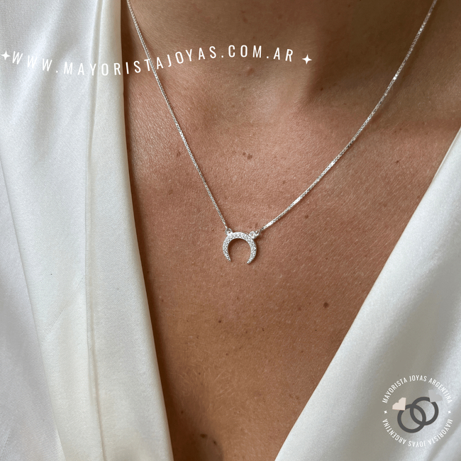 COLLAR PLATA Y CRISTAL (PCC060)