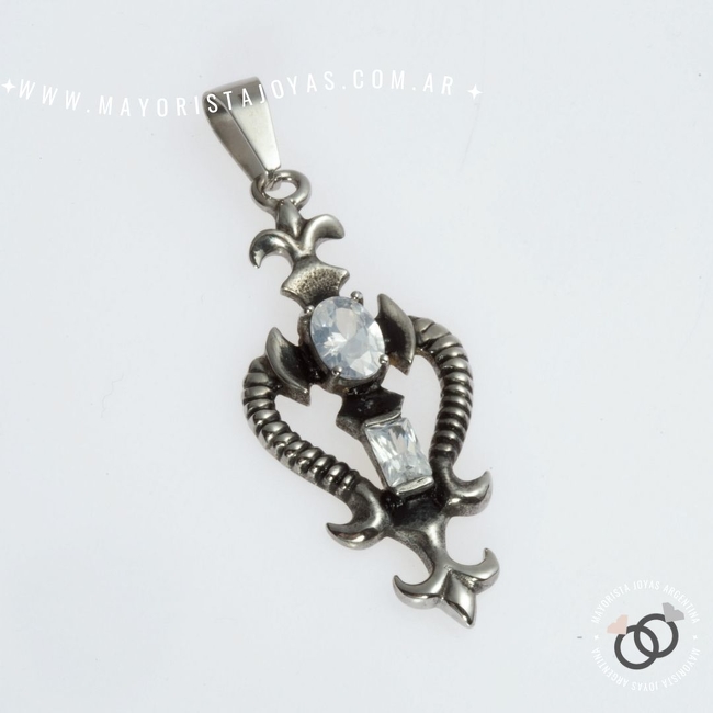 DIJE ACERO PIEDRA (DAP195)