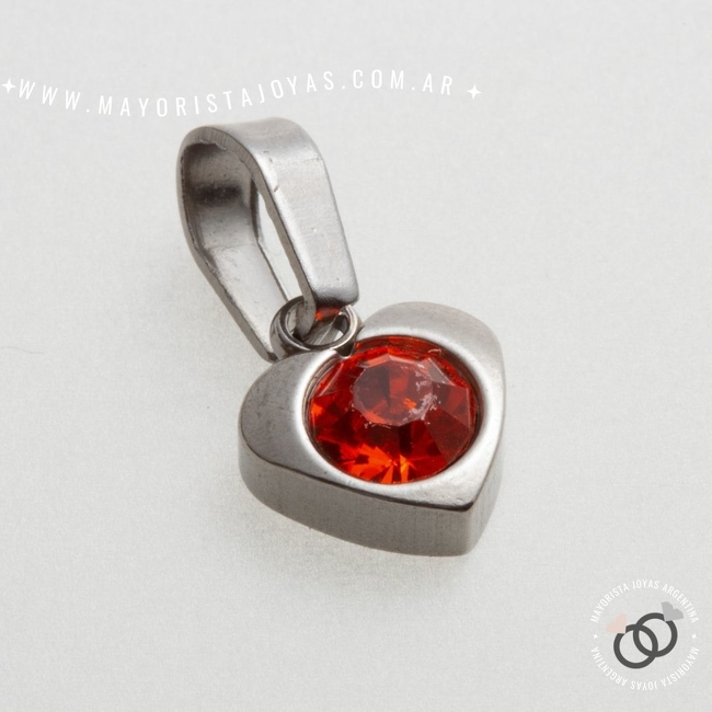 DIJE ACERO PIEDRA  (DAP203)