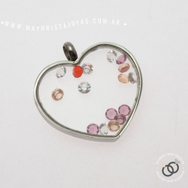 DIJE ACERO PIEDRA  (DAP235)