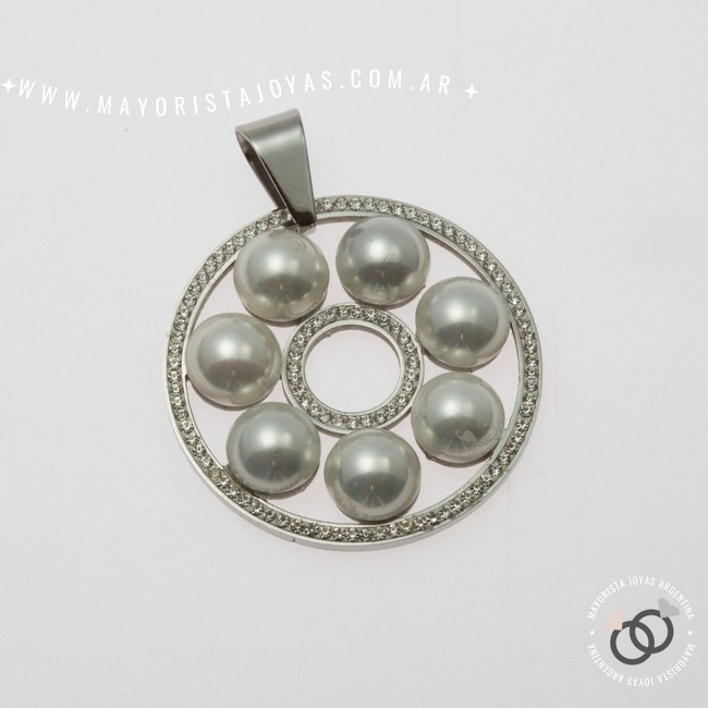 DIJE ACERO PIEDRA  (DAP238)