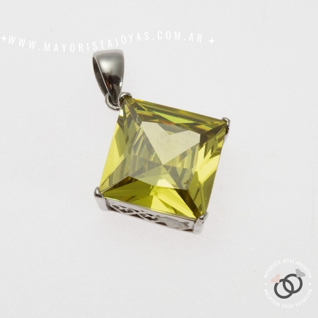 DIJE ACERO PIEDRA  (DAP245)