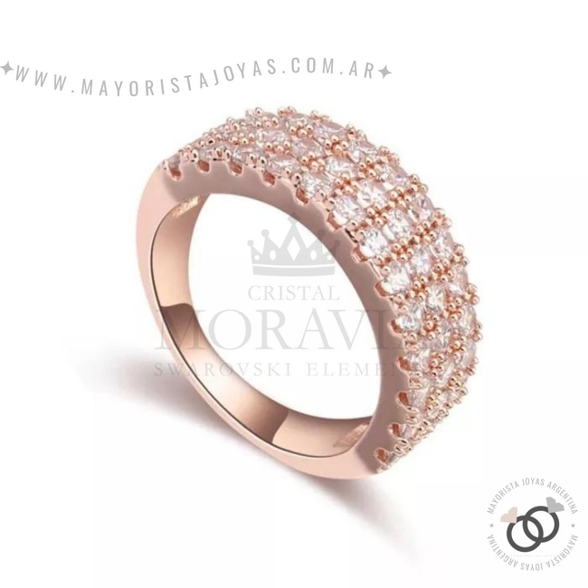 ANILLO CON  CRISTAL (MAN064)
