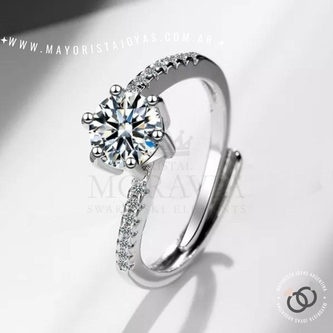 ANILLO CON  CRISTAL (MAN054)