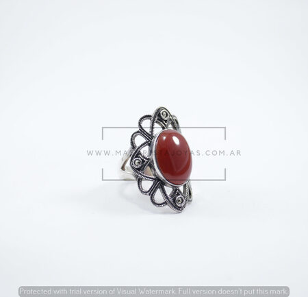 ANILLO AGATA MARRON (PAP043)