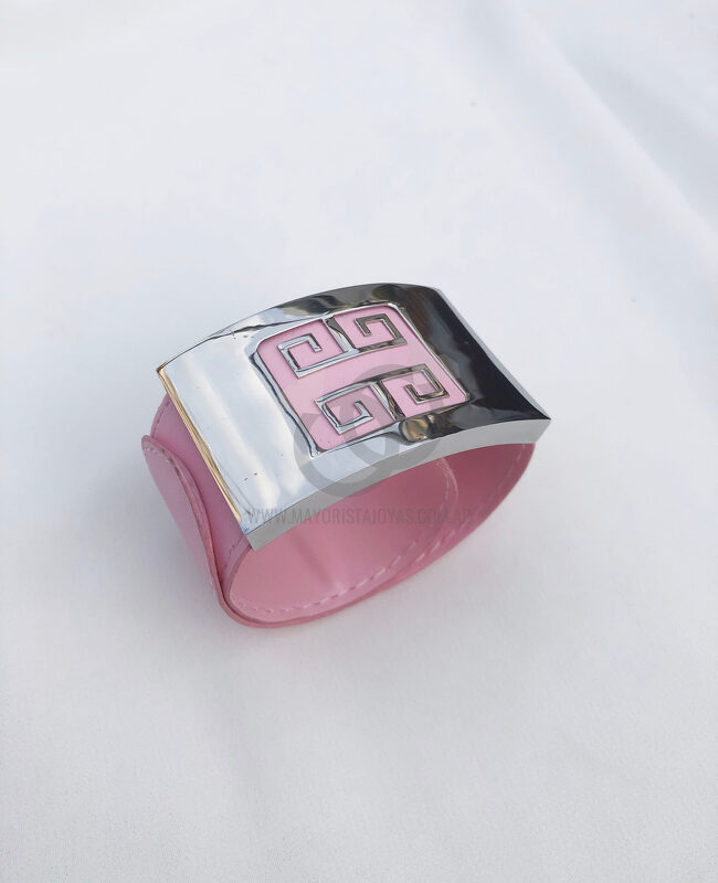 PULSERA ACERO Y CUERO MAGICA( 6175)