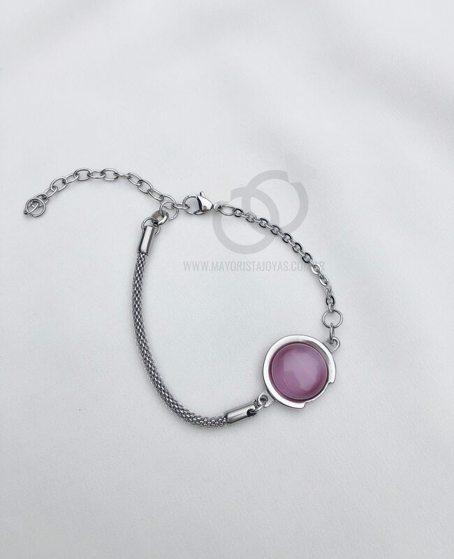 PULSERA ACERO Y ASTERSIMO (6265)