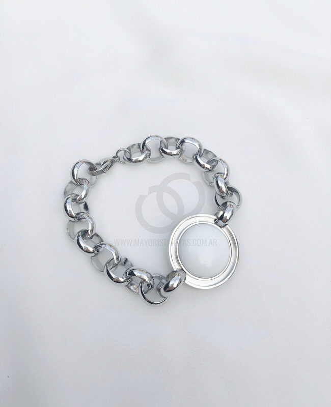 PULSERA ACERO Y ASTERISMO (6277)