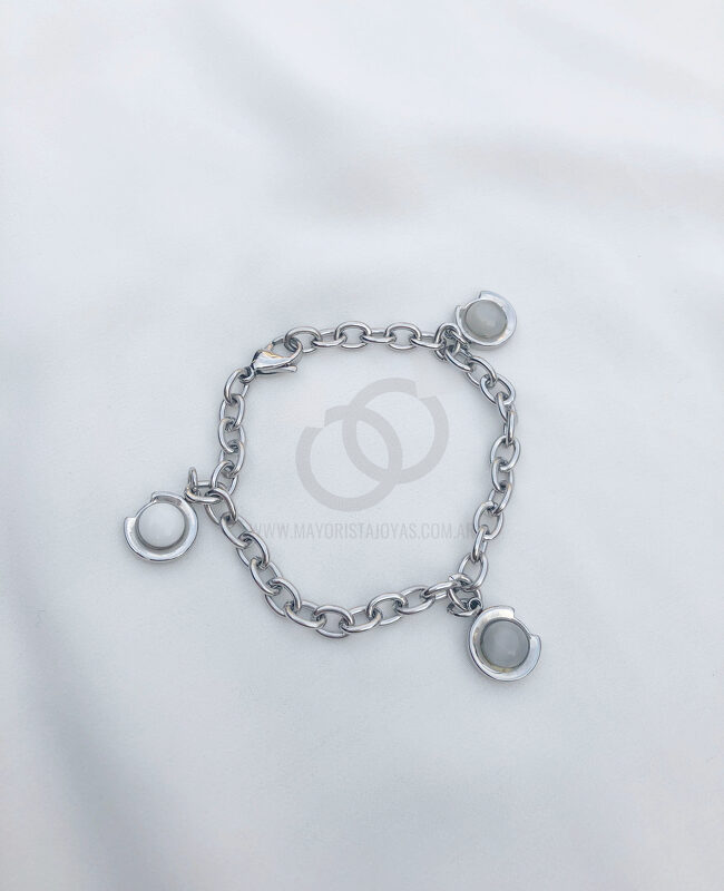 PULSERA ACERO Y ASTERISMO (6651)