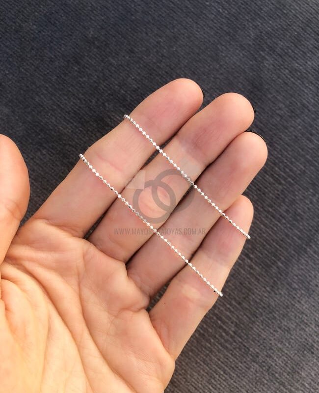 CADENA PLATA DIAMANTADA 40 CM (PCI0003)