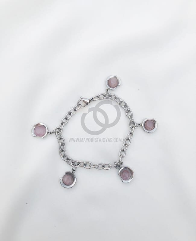 PULSERA DE ACERO Y ASTERISMO (6529)