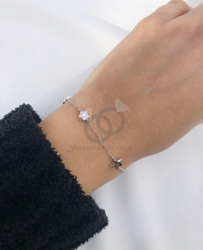 PULSERA PLATA Y ZIRCON (PPZ020)
