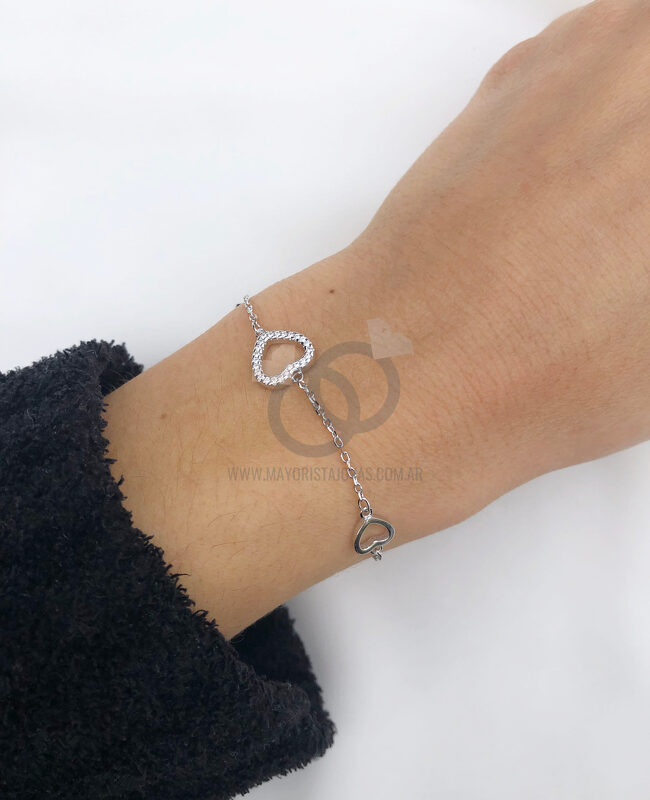 PULSERA PLATA Y ZIRCON (PBZ0021)