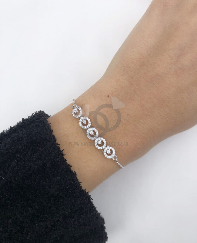 PULSERA PLATA Y ZIRCON (PPZ026)