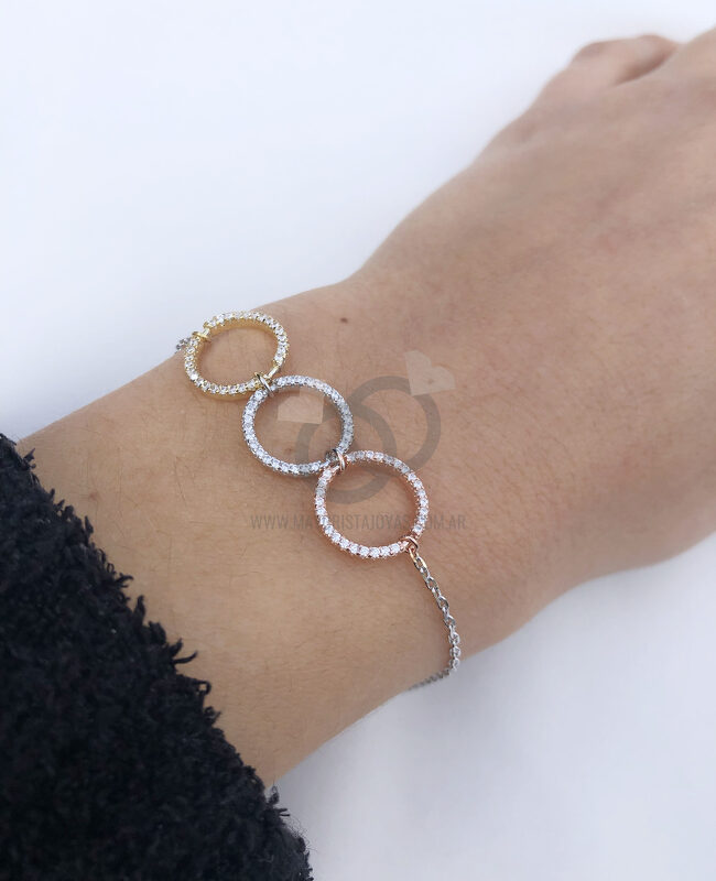 PULSERA PLATA Y ZIRCON (PPZ0034)