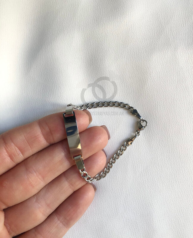 Pulsera de identificación acero(6719)